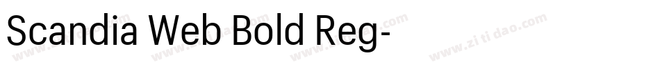 Scandia Web Bold Reg字体转换